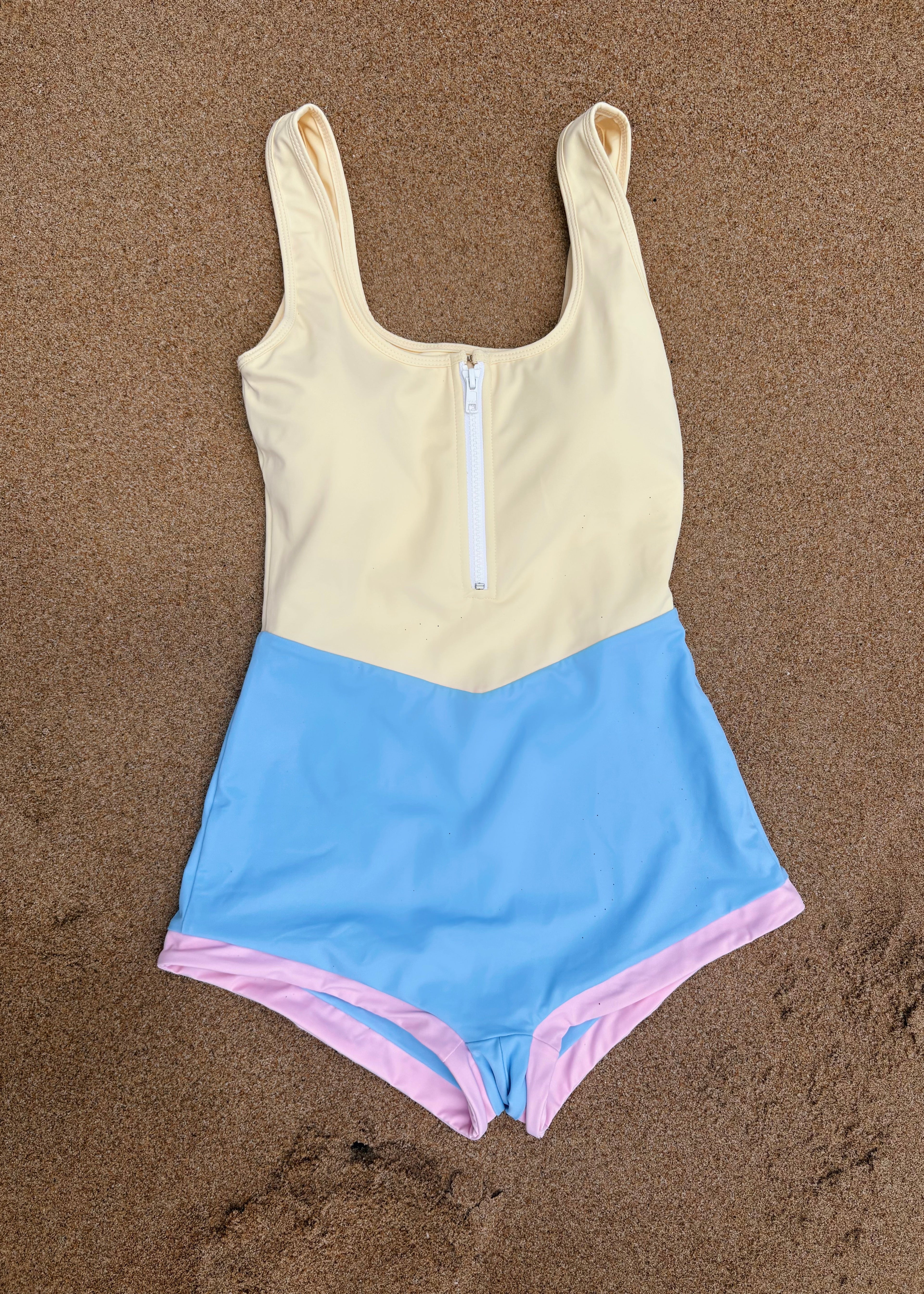 'Zicatela' Surf Suit- Cloud 9 (boyleg)