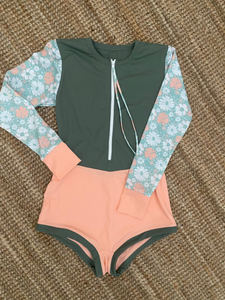 Sample "The Green Goddess" - Lobitos Surf Suit - Full Suit Boyleg