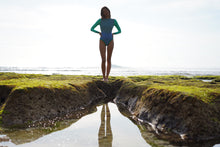 Load image into Gallery viewer, Sample ‘Lobitos’ Longsleeve Surf Suit - Ocean Greens
