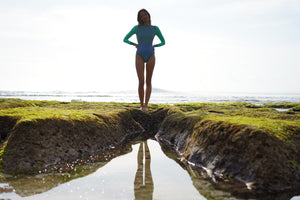 Sample ‘Lobitos’ Longsleeve Surf Suit - Ocean Greens