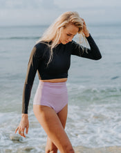 Load image into Gallery viewer, &#39;Paloma&#39; Surf Crop Top Black

