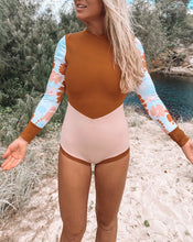 Load image into Gallery viewer, &#39;Lobitos&#39; Longsleeve Surf Suit- Flower Collective (Boyleg)
